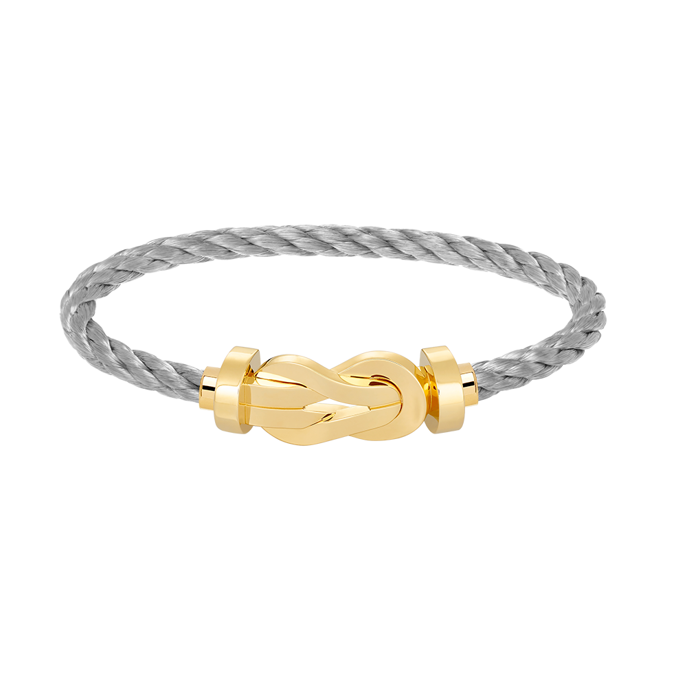 Lumi's Chance Armband mit großer 8-stelliger Schnalle, ohne Diamanten, Gold