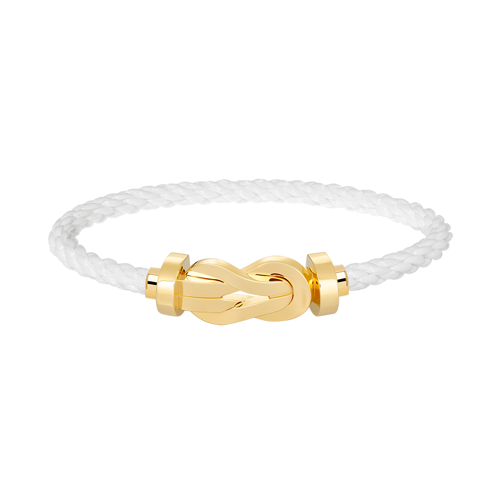 Lumi's Chance Armband mit großer 8-stelliger Schnalle, ohne Diamanten, Gold