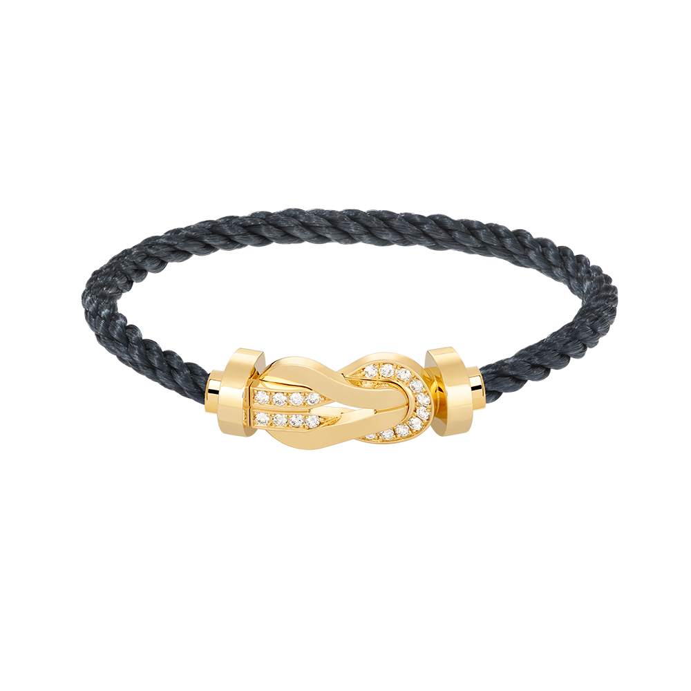 ¡®Lumi¡¯CHANCE LARGE 8 FIGURE BUCKLE HALF DIAMOND BRACELET GOLD