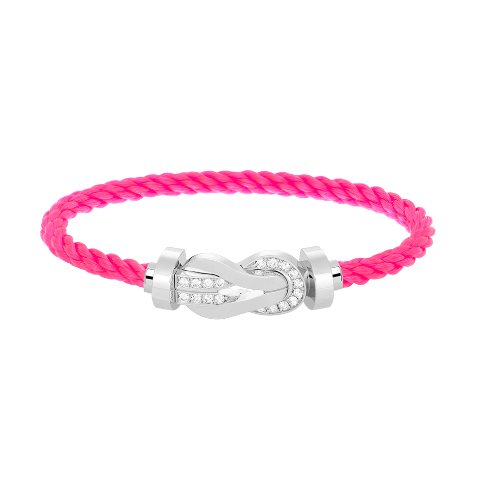 ¡®Lumi¡¯CHANCE LARGE 8 FIGURE BUCKLE HALF DIAMOND BRACELET SILVER