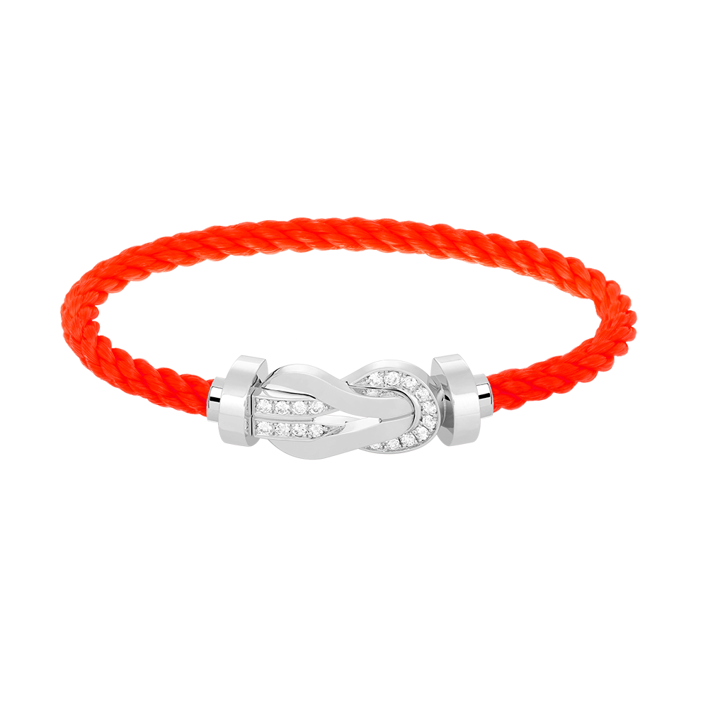 ¡®Lumi¡¯CHANCE LARGE 8 FIGURE BUCKLE HALF DIAMOND BRACELET SILVER