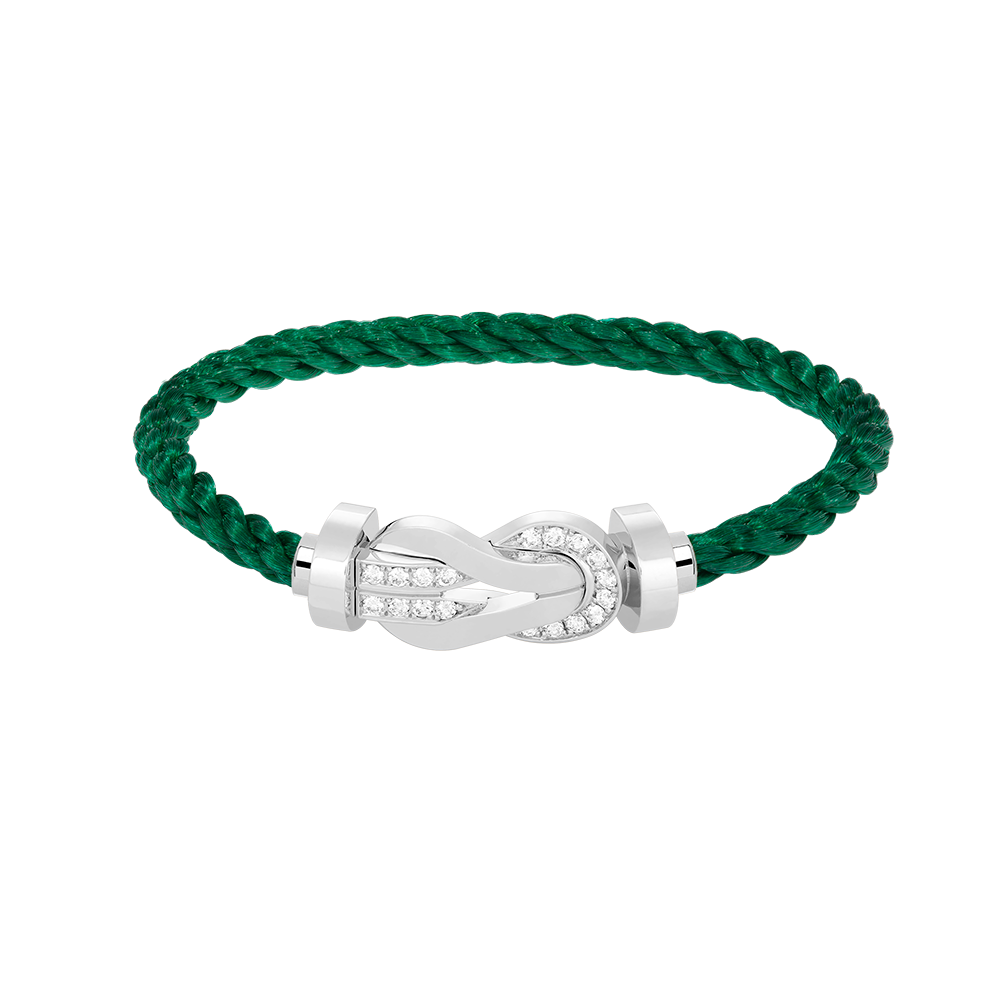 ¡®Lumi¡¯CHANCE LARGE 8 FIGURE BUCKLE HALF DIAMOND BRACELET SILVER