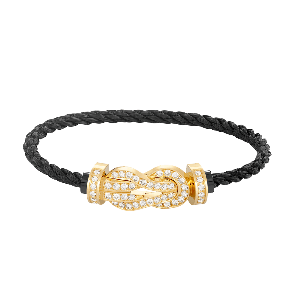 ¡®Lumi¡¯CHANCE LARGE 8 FIGURE BUCKLE FULLDIAMOND BRACELET GOLD