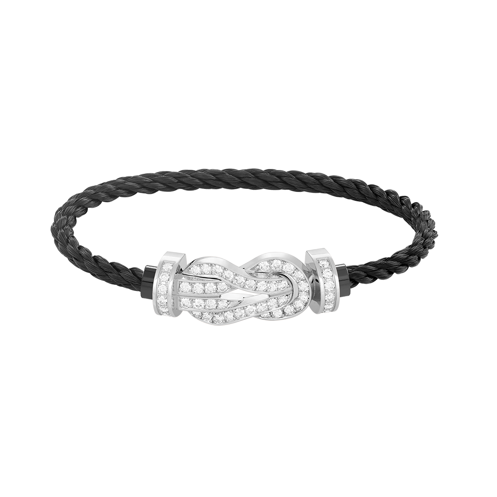 ¡®Lumi¡¯CHANCE LARGE 8 FIGURE BUCKLE FULL DIAMOND BRACELET SILVER