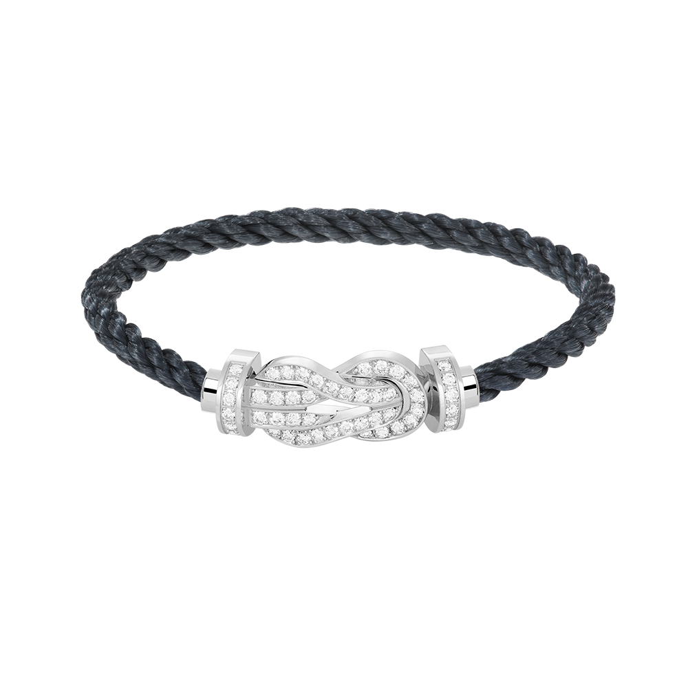 ¡®Lumi¡¯CHANCE LARGE 8 FIGURE BUCKLE FULL DIAMOND BRACELET SILVER