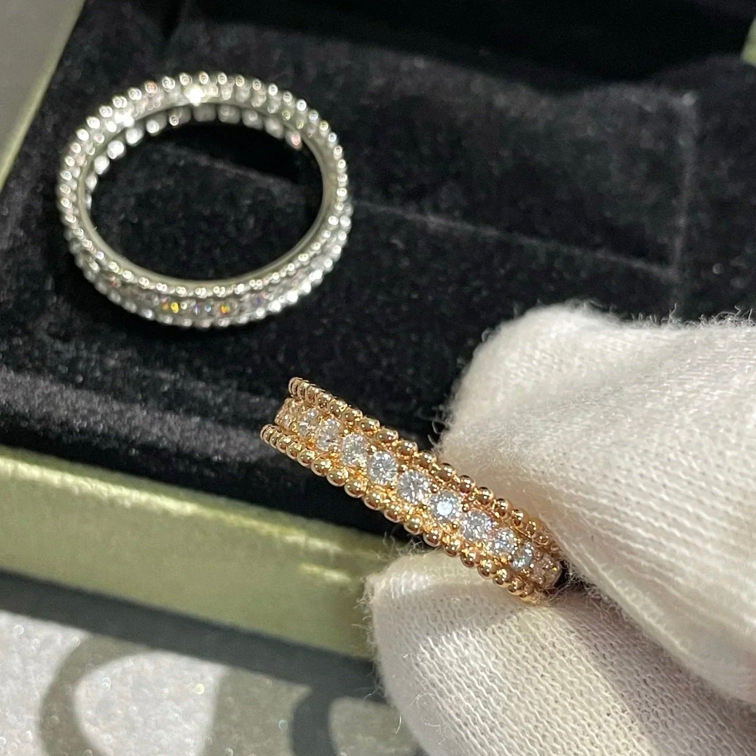 Lumi® PERLEE DIAMANT-ROSÉGOLD-RING