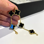 [Lumi]New  CLOVER 5 MOTIF ONYXS BRACELET COLLECTION