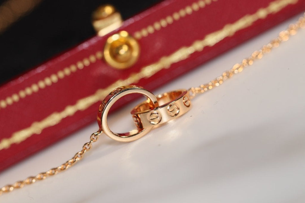 ¡®Lumi¡¯LOVE NECKLACE PINK GOLD AND SILVER