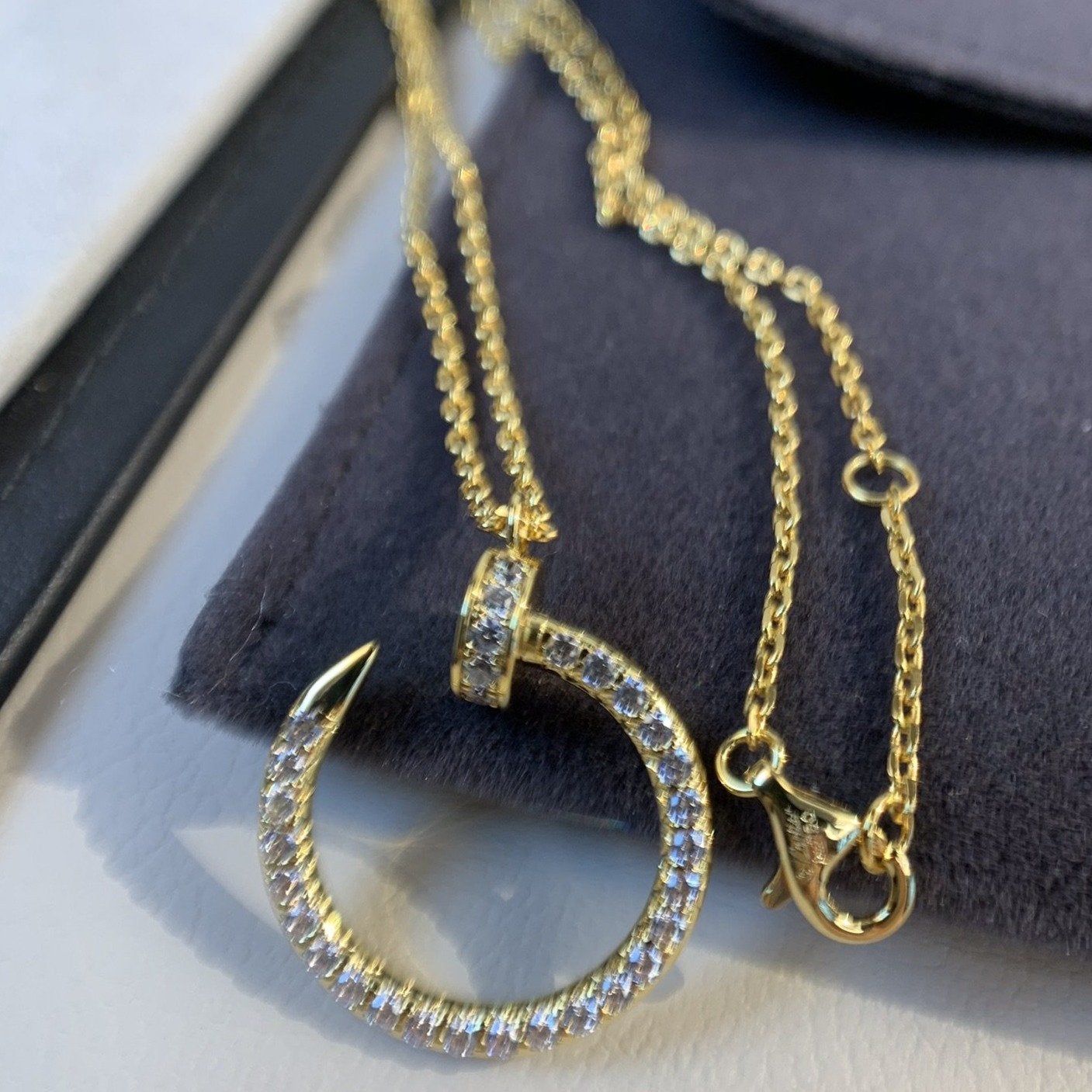 Lumi's Juste Halskette Gold Diamanten 