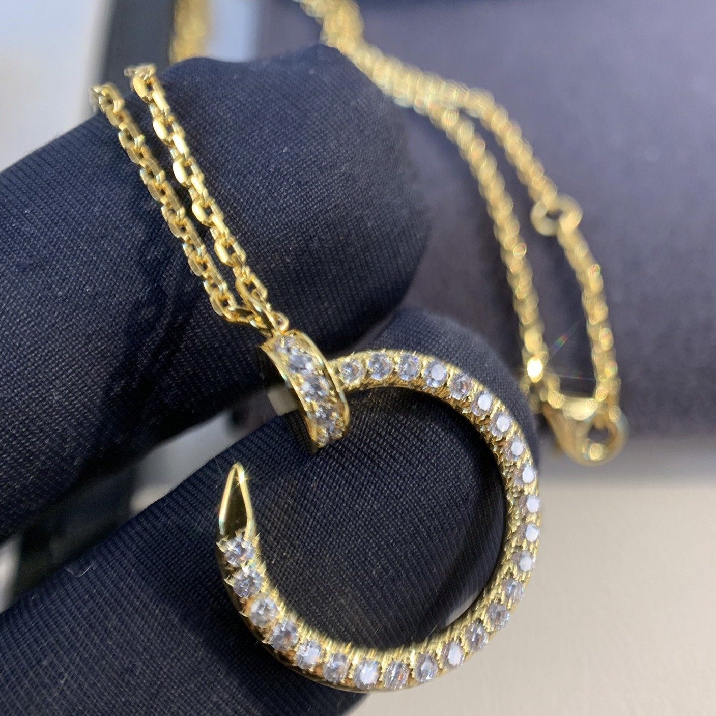Lumi's Juste Halskette Gold Diamanten 