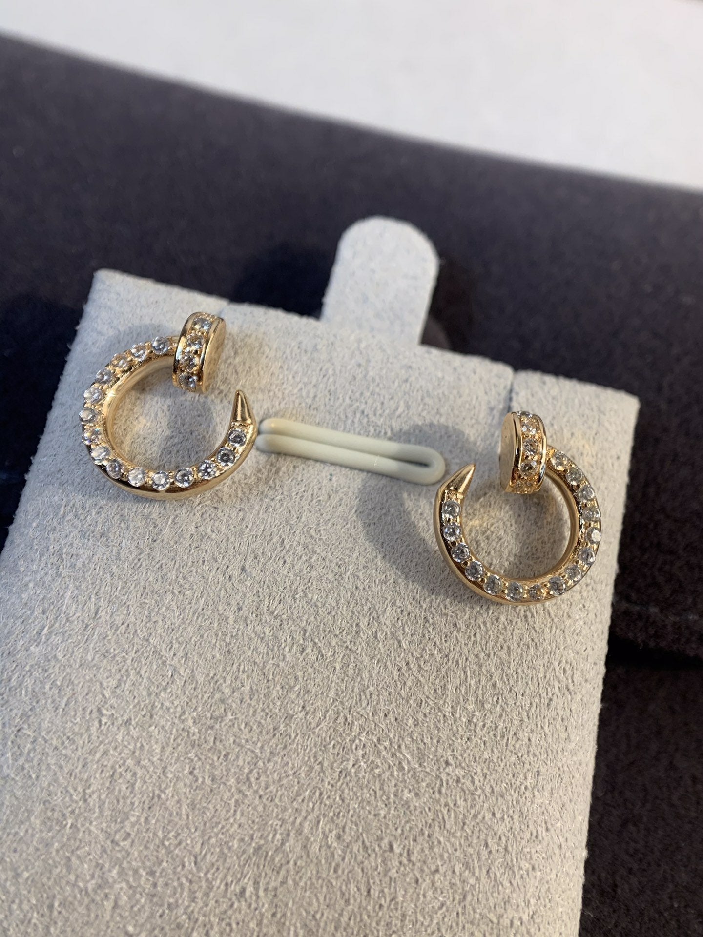 ¡®Lumi¡¯JUSTE EARRINGS GOLD DIAMONDS