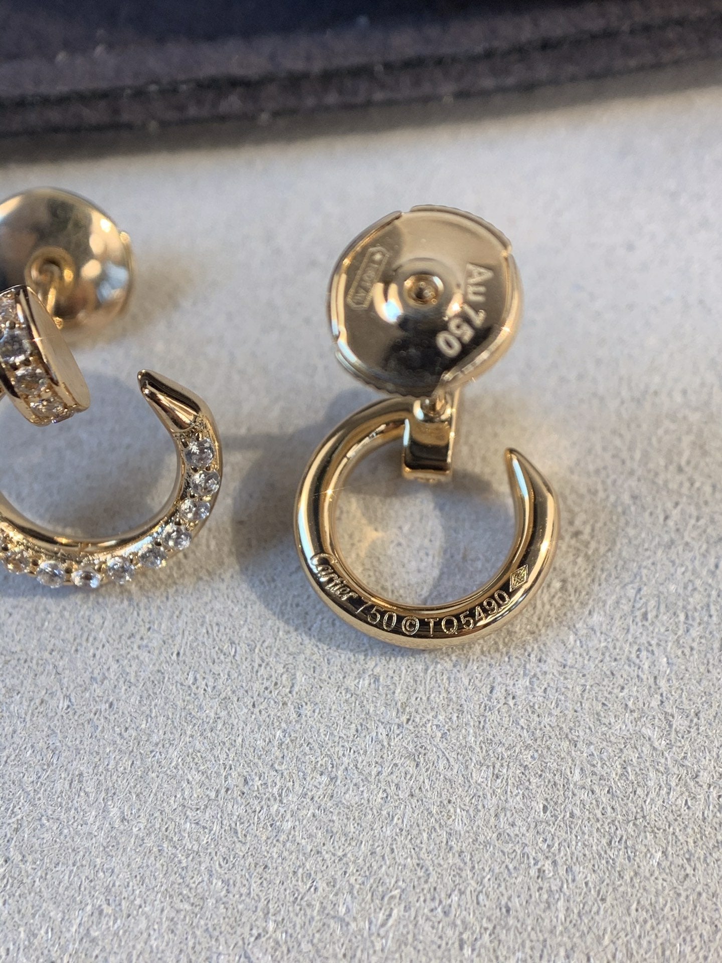 ¡®Lumi¡¯JUSTE EARRINGS GOLD DIAMONDS