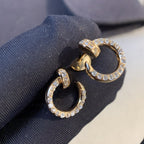 ¡®Lumi¡¯JUSTE EARRINGS GOLD DIAMONDS