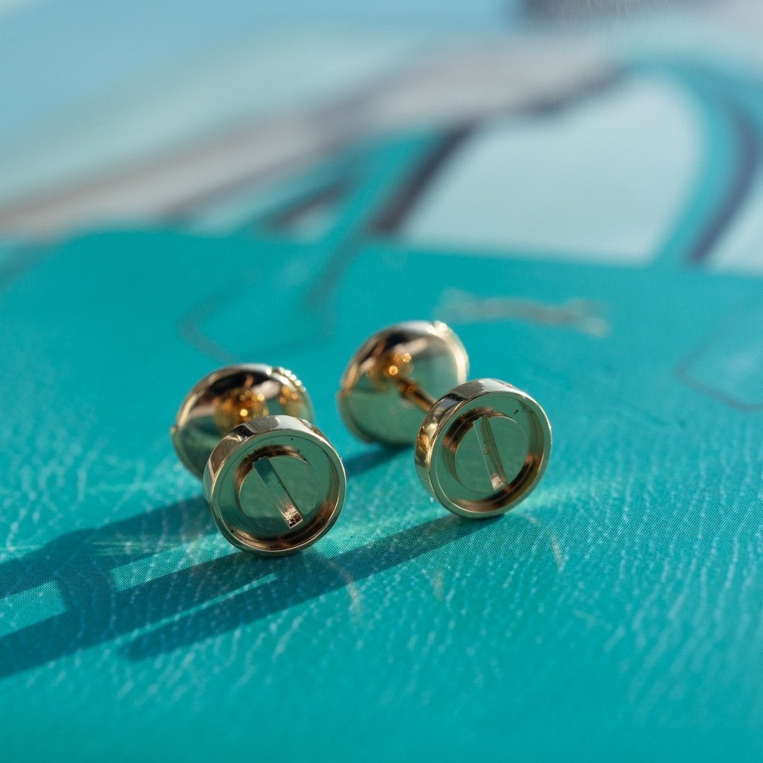 ¡®Lumi¡¯LOVE EARRINGS PINK GOLD 10MM
