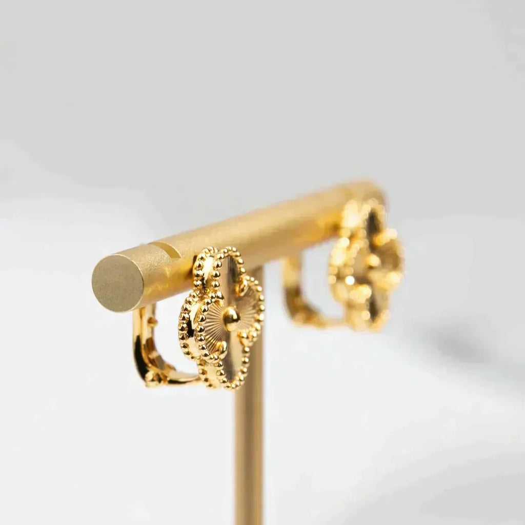 ¡®Lumi¡¯CLOVER MEDIUM 1 MOTIFS LASER EARRINGS