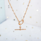 ¡®Lumi¡¯ECHAPPEE NECKLACE PINK GOLD