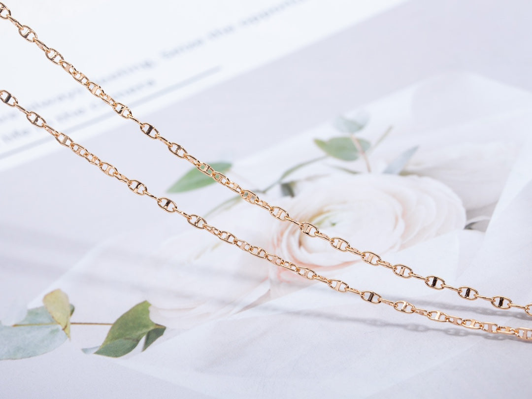 ¡®Lumi¡¯ECHAPPEE NECKLACE PINK GOLD
