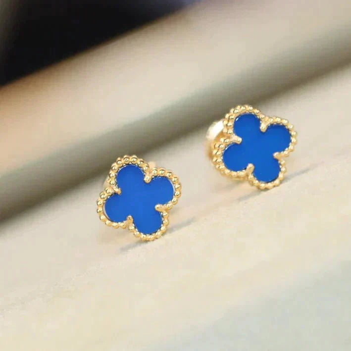 Lumi CLOVER MINI 9,5 MM TÜRKIS-OHRRINGE