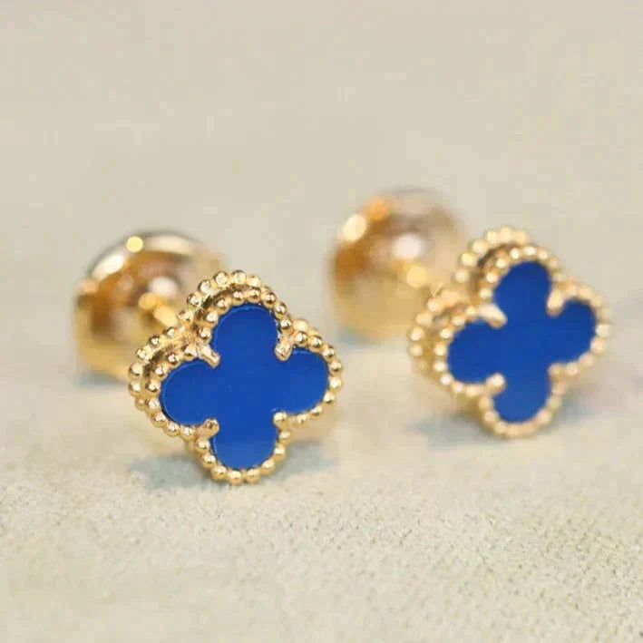Lumi CLOVER MINI 9,5 MM TÜRKIS-OHRRINGE