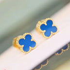 Lumi CLOVER MINI 9,5 MM TÜRKIS-OHRRINGE