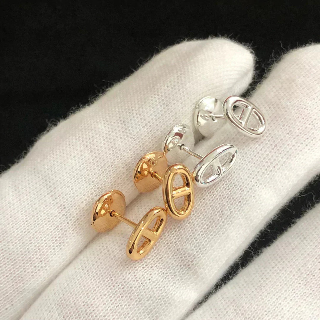 ¡®Lumi¡¯KETTEN-OHRRINGE, KLEINE, GOLD UND SILBER