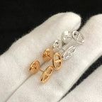 ¡®Lumi¡¯KETTEN-OHRRINGE, KLEINE, GOLD UND SILBER