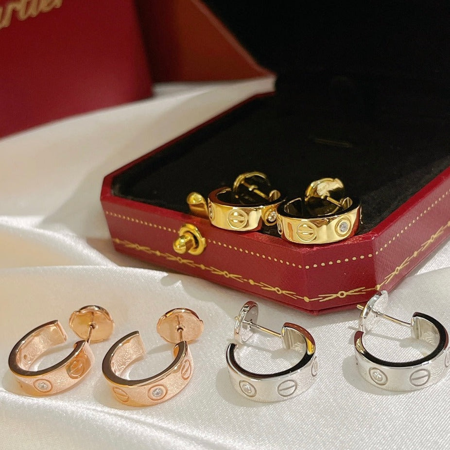 ¡®Lumi¡¯LOVE EARRINGS 5.7MM 2 DIAMONDS