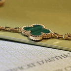 [Lumi]New  CLOVER 5 MOTIF MALACHITE BRACELET COLLECTION