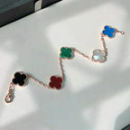 [Lumi jewelry]CLOVER 5 MOTIFS MULTICOLOR BRACELET