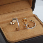 Lumi Juste Ohrringe, 12,75 mm, Roségold, Diamant
