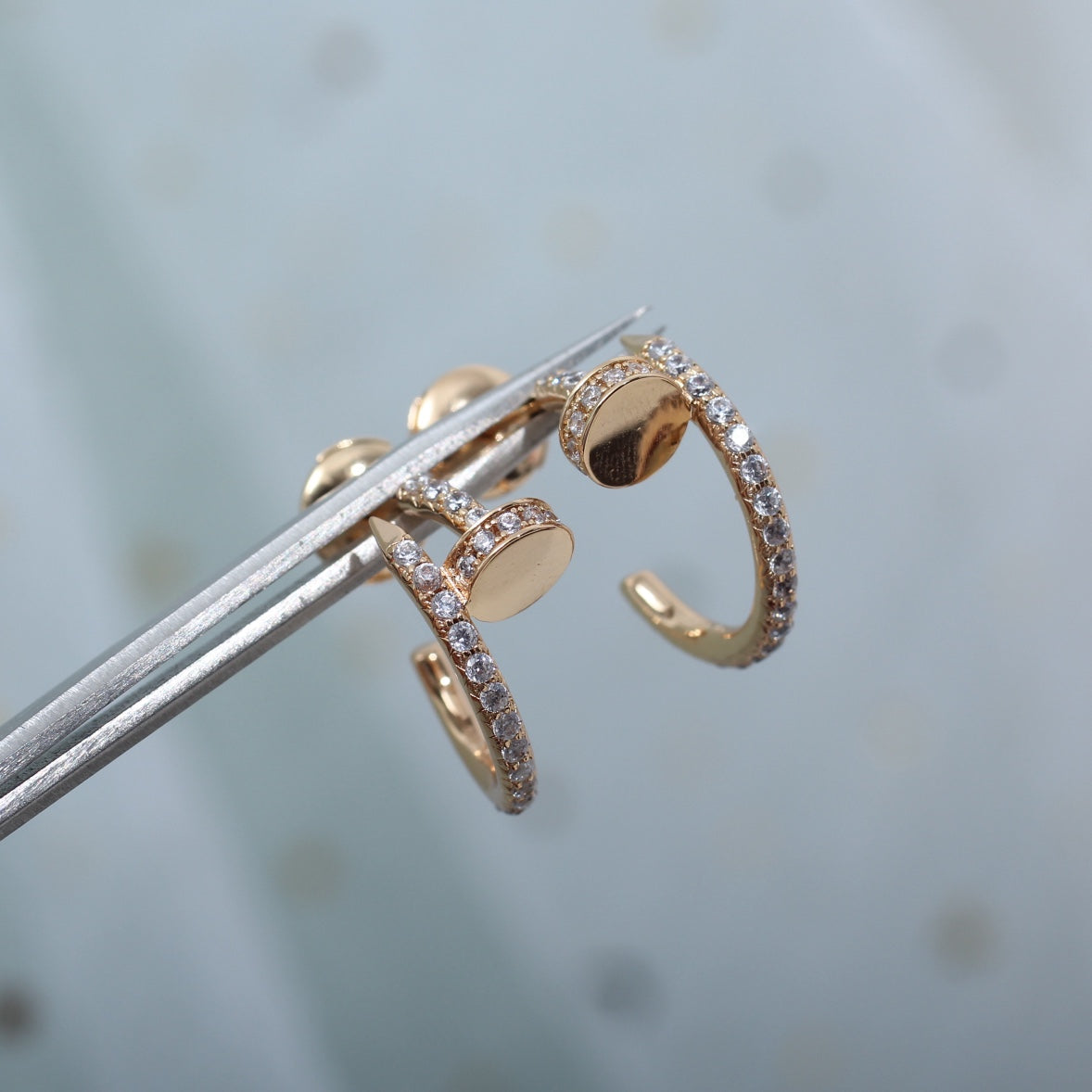 Lumi Juste Ohrringe, 12,75 mm, Roségold, Diamant