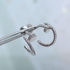 ¡®Lumi¡¯JUSTE EARRINGS 12.75MM SILVER DIAMOND
