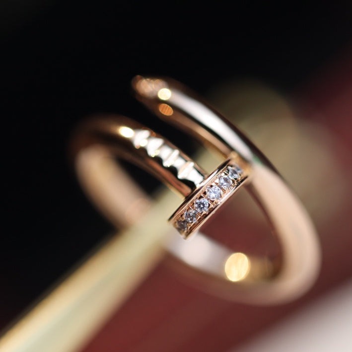 Lumi Juste Ring, 2,65 mm, Roségold, Diamant