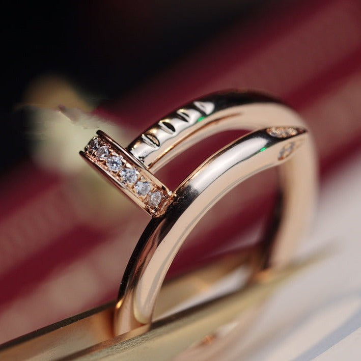 Lumi Juste Ring, 2,65 mm, Roségold, Diamant