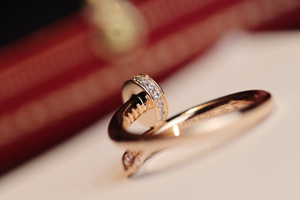 Lumi Juste Ring, 2,65 mm, Roségold, Diamant