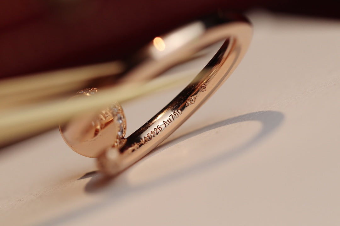 Lumi Juste Ring, 2,65 mm, Roségold, Diamant