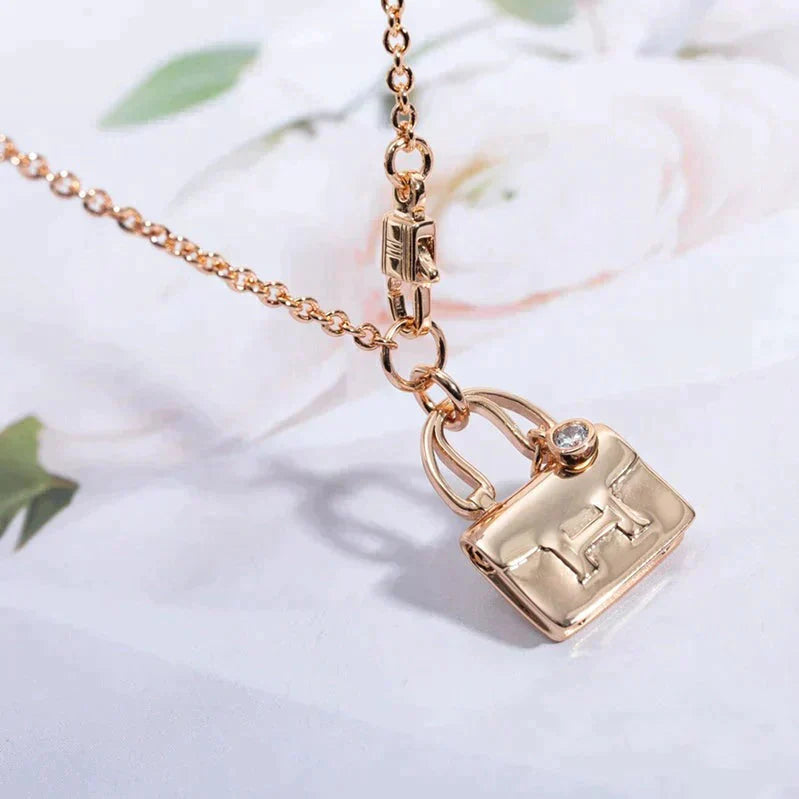 ¡®Lumi¡¯AMULETTE PEDANT ROSE GOLD NECKLACE