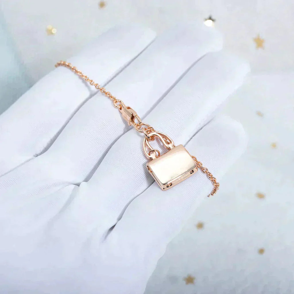 ¡®Lumi¡¯AMULETTE PEDANT ROSE GOLD NECKLACE