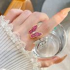 Lumi® Doppel-Schmetterlings-Diamantring