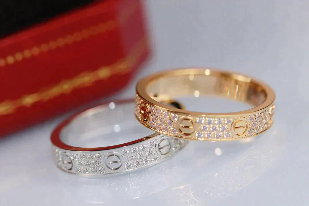 ¡®Lumi¡¯LOVE RING 3.6MM DIAMOND PAVED