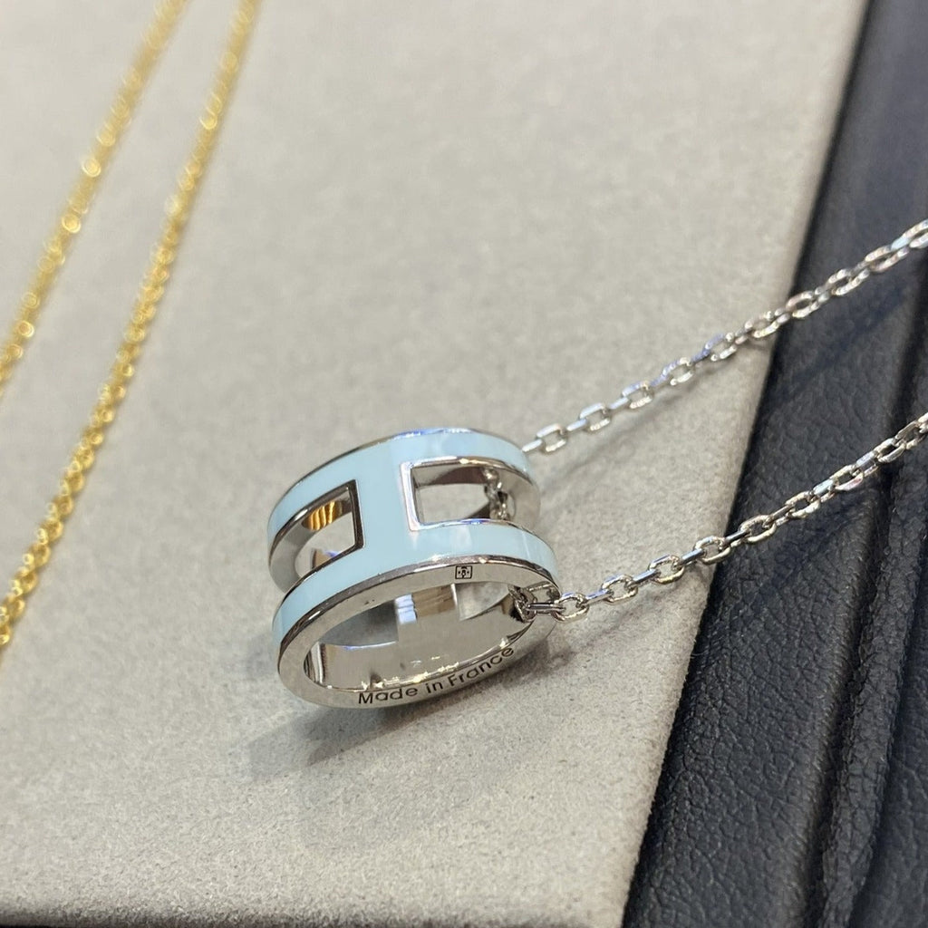 ¡®Lumi¡¯POP H LIGHT BLUE NECKLACE