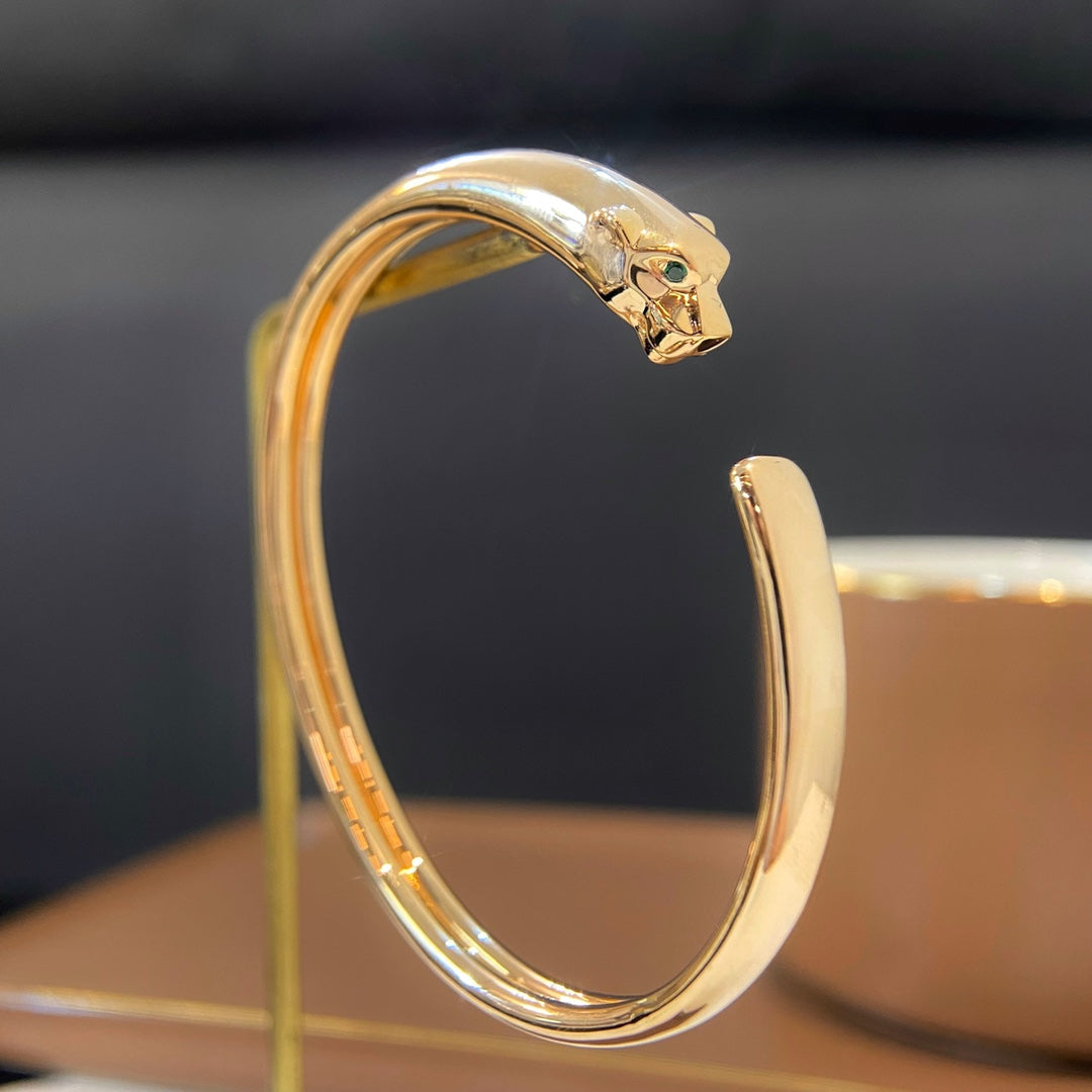 ¡®Lumi¡¯PANTHERE GOLD OPEN BRACELET