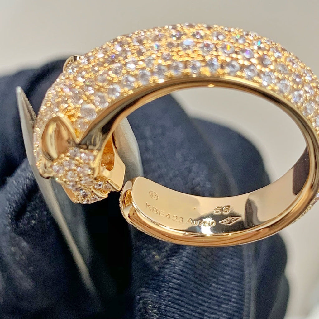 LumiPanthere-Ring aus roségoldenem Diamanten
