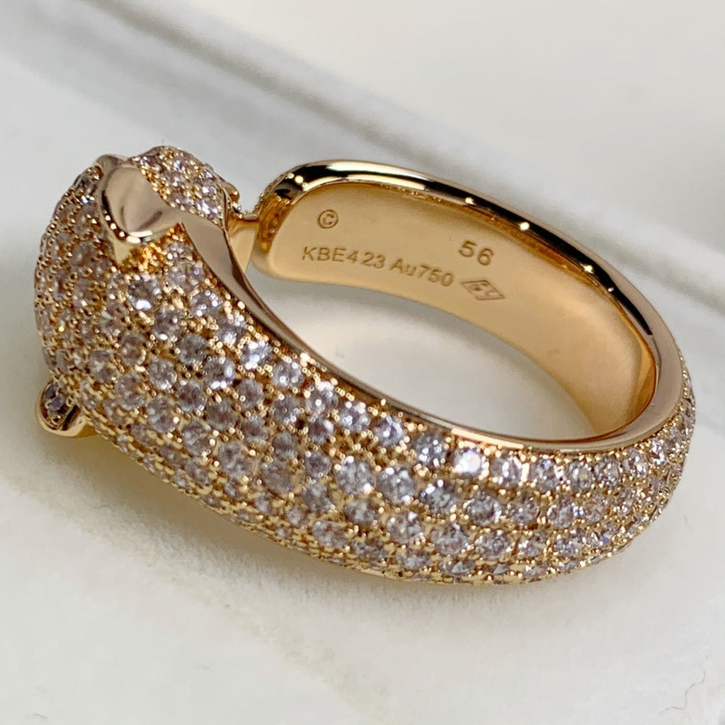 LumiPanthere-Ring aus roségoldenem Diamanten