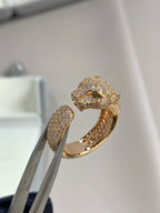 LumiPanthere-Ring aus roségoldenem Diamanten