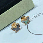 Lumi® Schmetterlings-Ohrringe in dunklem Perlmutt-Design