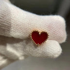¡®Lumi¡¯HEART CARNELIAN STUD EARRINGS