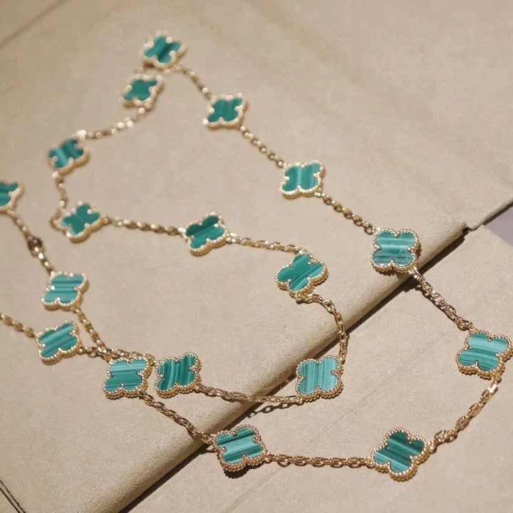 ¡®Lumi¡¯CLOVER 20 MOTIFS MALACHITE GOLD