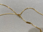 ¡®Lumi¡¯CLOVER 25MM NECKLACE GOLD CARNELIAN