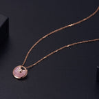 ¡®Lumi¡¯AMULETTE ROSE GOLD PINK MOP NECKLACE